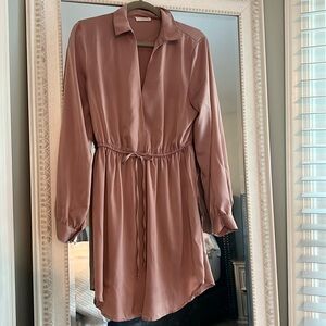 LUSH mauve dress with bow
